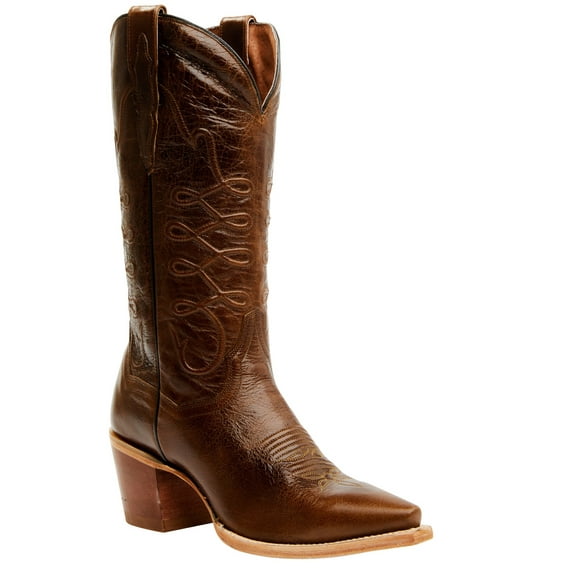 Dan Post Women's Rope Dream Western Boot Snip Toe Dark Brown 8 1/2 M US