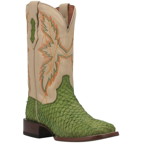Dan Post Women's Exotic Seabass Western Boot Broad Square Toe - DPP5694 10 M US