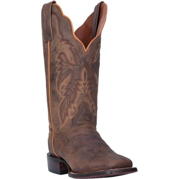 Dan Post Women's Western Boot Broad Square Toe Brown 8 1/2 M US