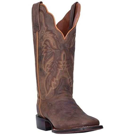 Dan Post Womens Western Boot Wide Square Toe Brown 8 W