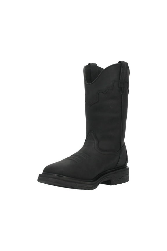 Work Boots Mens 11" Shaft Pull On Collar Black DP69450