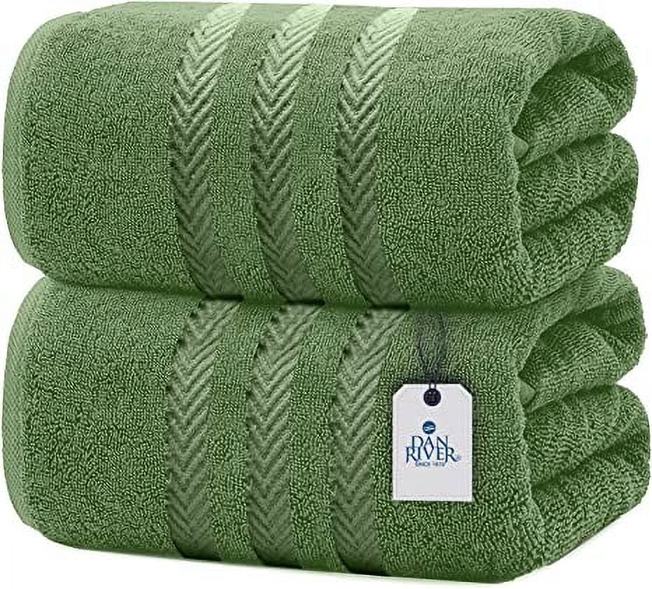 Dan River 100 Cotton Bath Sheet Set of 2 Soft Bath Sheets Oversized