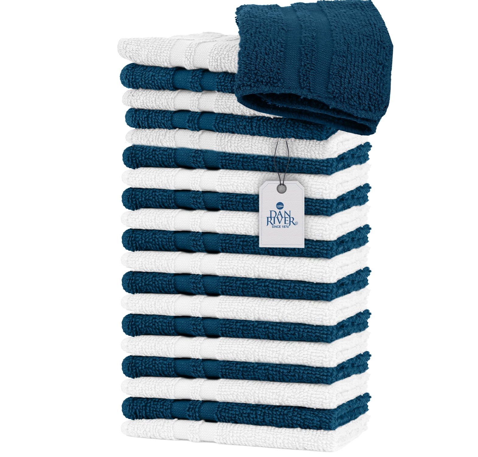 Dan River 100 Cotton Washcloths 20 Pack HighQuality Towels for
