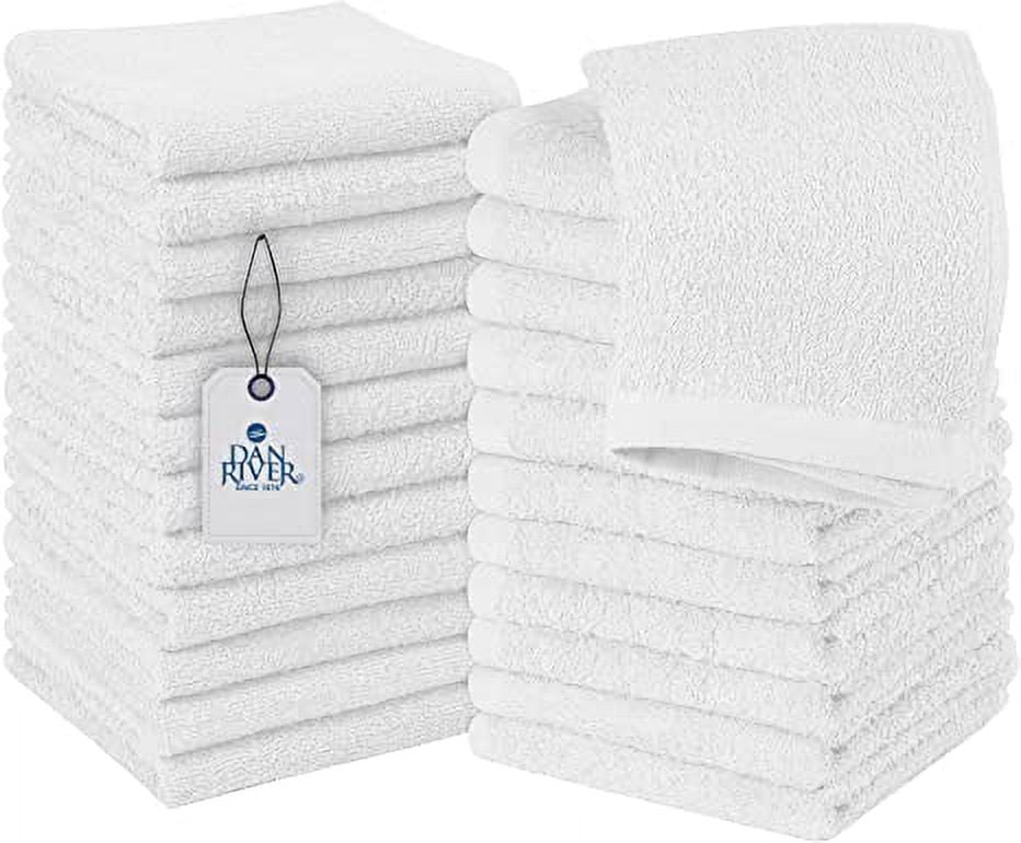 Dan River 100 Cotton Washcloths 24 Pack HighQuality Face and Body