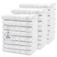 thumbnail image 1 of Dan River Salon Towel Pack of 24 Soft Quick Dry Absorbent Cotton Spa hand Towel - White 16x26in, 1 of 8