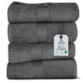 thumbnail image 1 of Dan River Bath Towel 4 Pack 27x54 in Ultra Soft Quick Drying Cotton Towel - Gray, 1 of 8