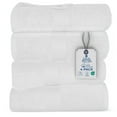 thumbnail image 1 of Dan River Bath Towel 4 Pack 27x54 in Ultra Soft Quick Drying Cotton Towel - White, 1 of 8