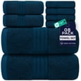 thumbnail image 1 of Dan River 8 Piece Towel Set Soft Quick Drying Cotton Bath Towel For Gym, Spa and Bathroom - Opal Blue, 1 of 11