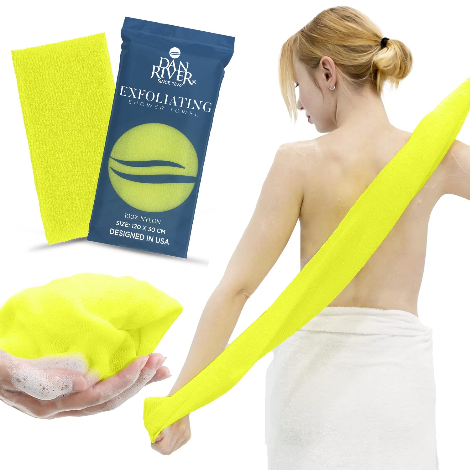 EcoTools Lathering Bath Pouf, White & Pink Loofah for