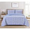 thumbnail image 1 of Dan River Reversible Printed Quilt Set (3 Piece) - Blue Medallion - Full/Queen, 1 of 1