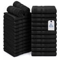 thumbnail image 1 of Dan River Salon Towel Pack of 24 Soft Quick Dry Absorbent Cotton Spa Hand Towel - Black, 16 x 26 Inches, 1 of 10