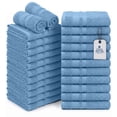 thumbnail image 1 of Dan River Salon Towel Pack of 24 Soft Quick Dry Absorbent Cotton Spa Hand Towel - Blue, 16 x 26 Inches, 1 of 10