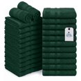 thumbnail image 1 of Dan River Salon Towel Pack of 24 Soft Quick Dry Absorbent Cotton Spa Hand Towel - Hunter Green, 16 x 26 Inches, 1 of 9