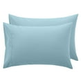 thumbnail image 1 of Dan River Standard Pillowcase Aqua Set of 2 with Envelope Closure Jersey Knit Cotton Ultra Soft Breathable - 20x30 in, 1 of 9