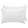 thumbnail image 1 of Dan River Standard Pillowcase White Set of 2 with Envelope Closure Jersey Knit Cotton Ultra Soft Breathable - 20x30 in, 1 of 9