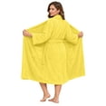 thumbnail image 1 of Dan River Bathrobe for Men and Women One Size Lightweight Cotton Terry Cloth Robe - Yellow, 1 of 10