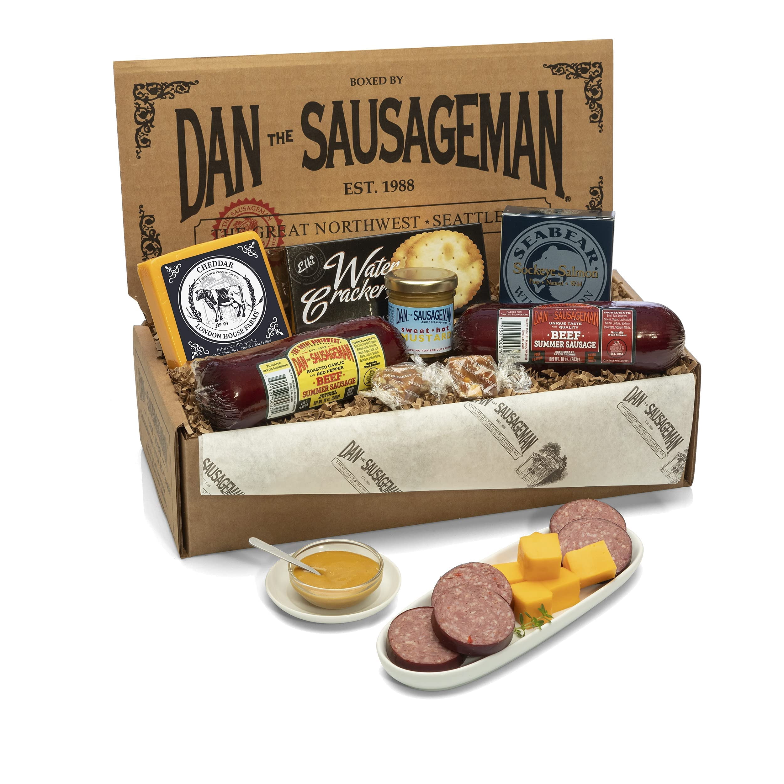 Dan the Sausageman Silver IEF31 Star Gourmet Meat & Gift Box - Original ...