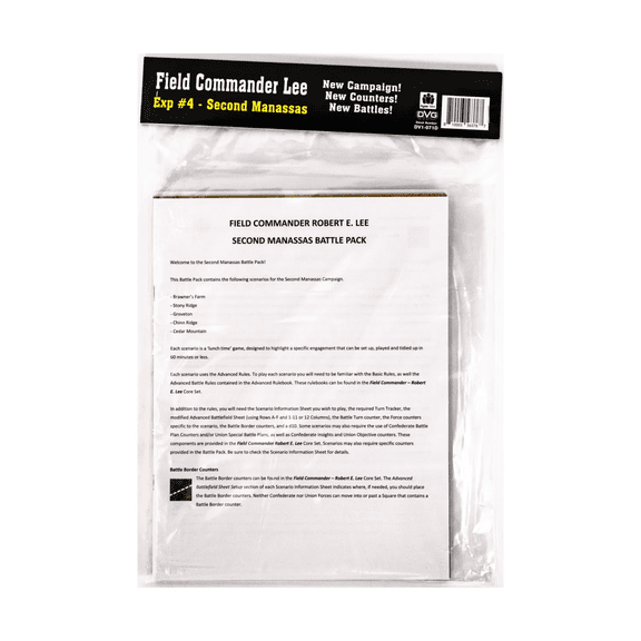 Dan Verssen Games Field Commander Lee: Expansion #4: Second Manassas