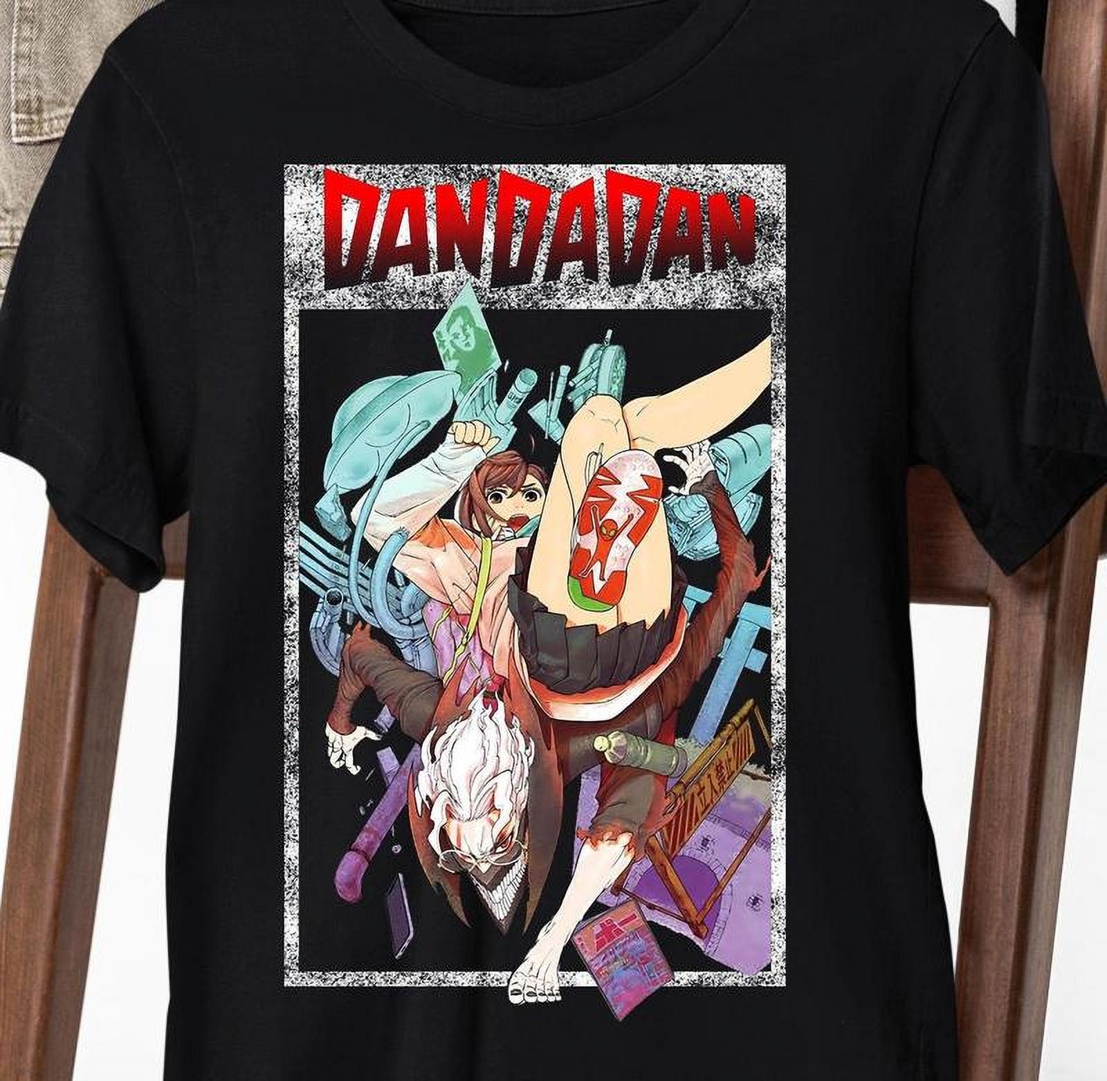 T-shirt Homme Coton Imprimé Anime DA DA DAN - Style Vintage Délavé, Coupes XS à 3XL - Décontracté, Parfait Pour Cosplay Ou Quotidien - 9
