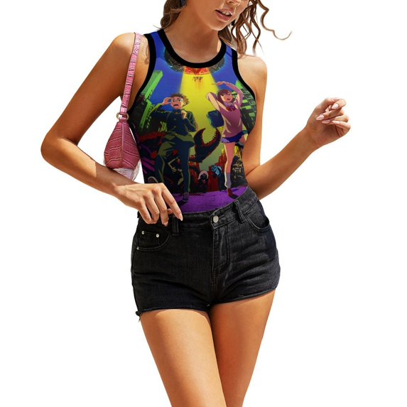 DanDaDan Poster Women's Tank Top Sleeveless T-Shirts Tee Camisole Sport Vest Summer Daily Undershirts