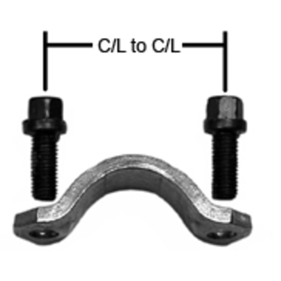 Dana 2-70-48X Universal Joint Strap Kit - 3R/S44 Series