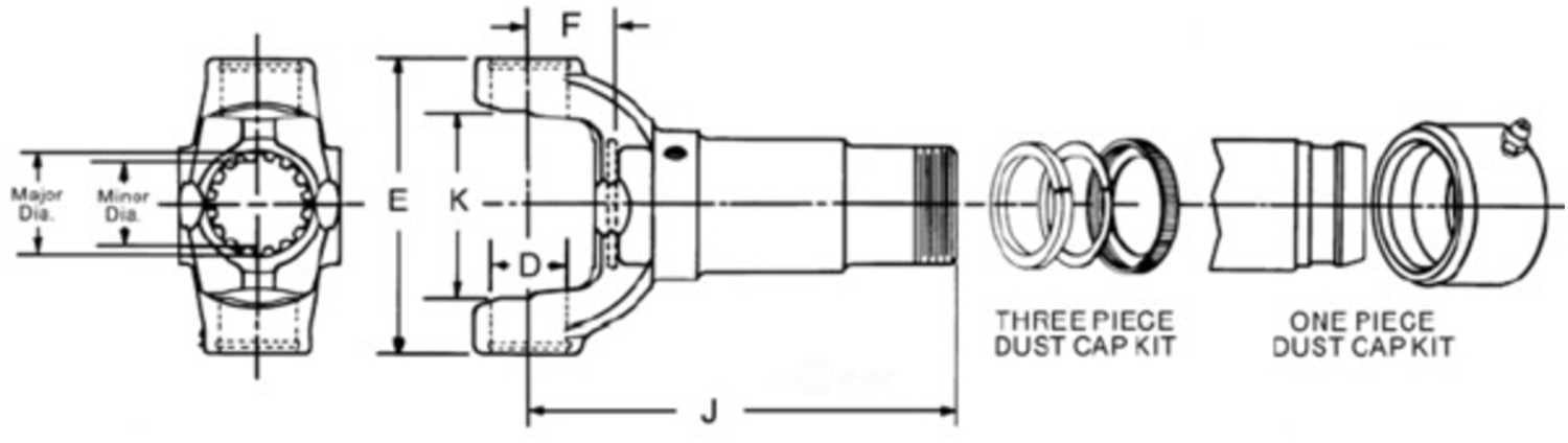Spicer 3-3-7001X Drive Shaft Slip Yoke