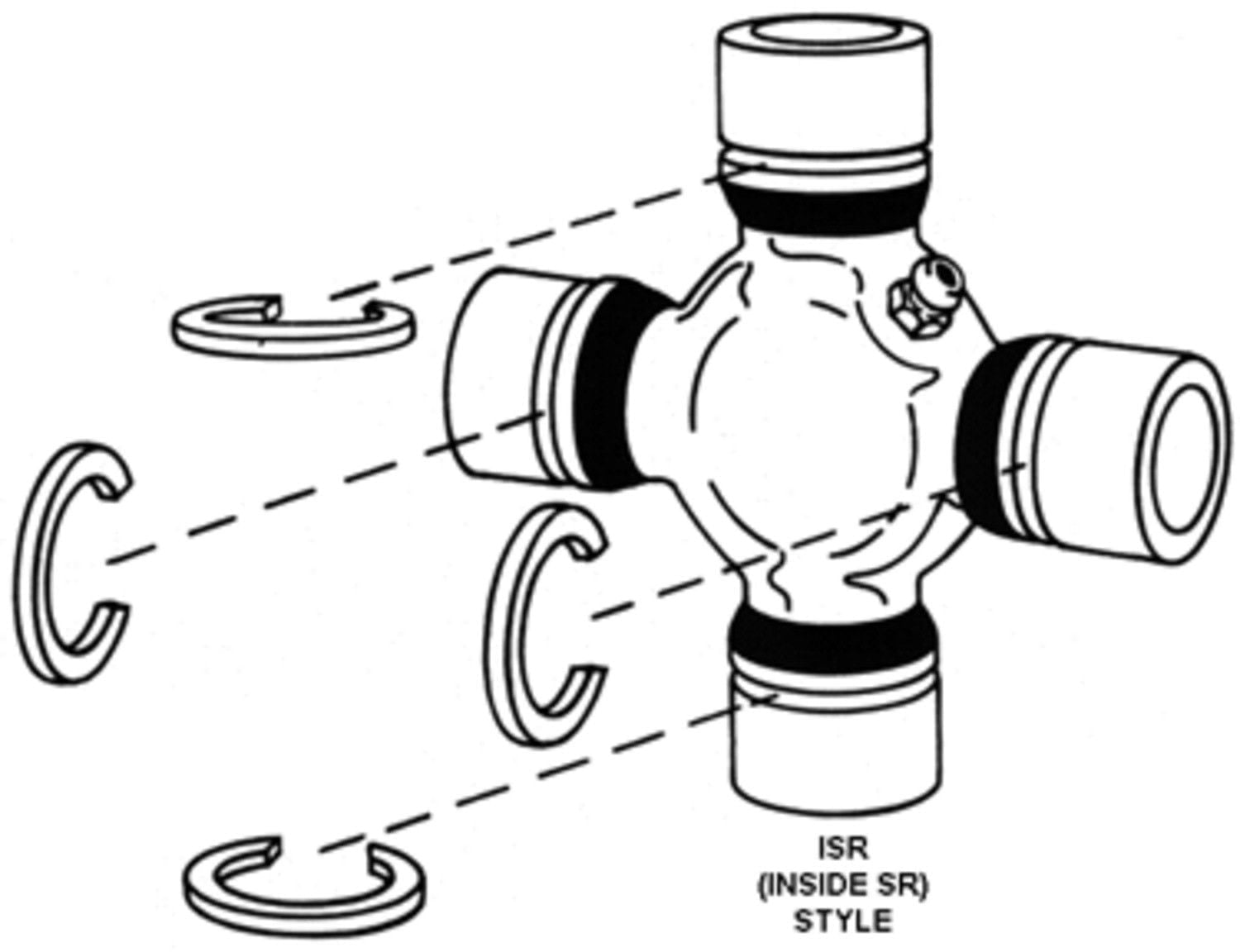 Dana 5-3245-1X Universal Joint For 87-10 B2600 MPV Sorento Sportage Tucson Fits select: 2007-2010 KIA SPORTAGE, 2007-2009 HYUNDAI TUCSON