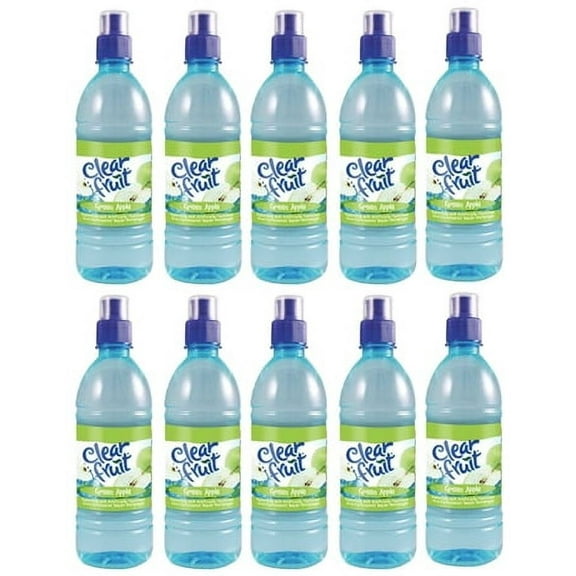 Dana Market - Clear Fruit Green Apple Flavored Water 16.9 oz Bottles (Pack of 10)