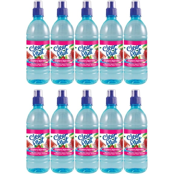Dana Market - Clear Fruit Strawberry Watermelon Flavored Water 16.9 oz Bottles (Pack of 10)