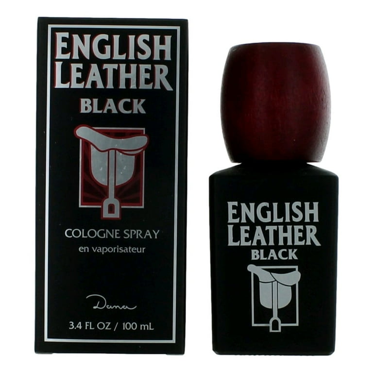 Dana English Leather Cologne Spray, Black, 3.4 oz, Bergamot