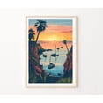 Dana Point Food Dana Point California Sunset Travel Wall Art Print, Coastal Home Decor ...