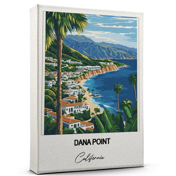 Dana Point Travel Canvas Wall Art  Nature-Inspired Travel Decor with Scenic Views California Canvas Wall Print  A Captivating Gift for Adventure Seekers