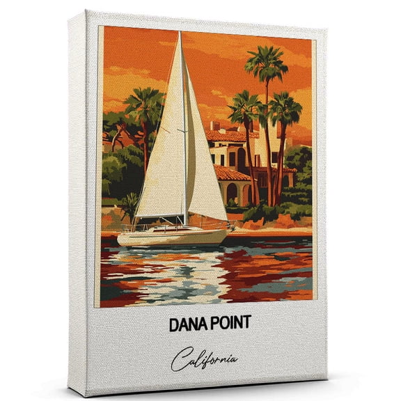 Dana Point Travel Canvas Wall Art  Nature-Inspired Travel Decor with Scenic Views California Canvas Wall Print  A Captivating Gift for Adventure Seekers