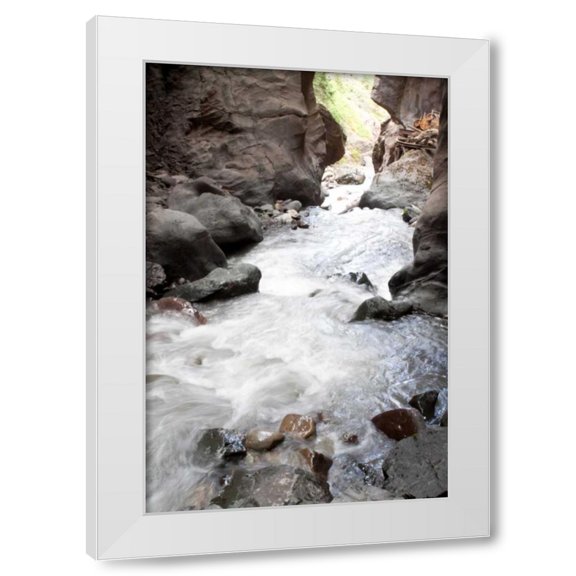 Dana Styber 11x14 White Modern Wood Framed Wall Art Titled - Box Canyon I