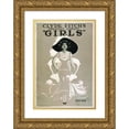 thumbnail image 1 of Dana T. Bennett Co 18x24 Gold Ornate Framed and Double Matted Museum Art Print Titled - Clyde Fitch's Greatest Comedy, ‘Girls’ (1910), 1 of 4