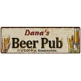 thumbnail image 1 of Dana's Beer Pub Gift Man Cave Bar Decor Gift 6x18 Sign 206180053050, 1 of 1
