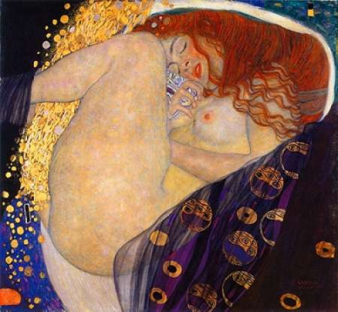 Danae 1908 Canvas Art - Gustav Klimt (24 x 24)