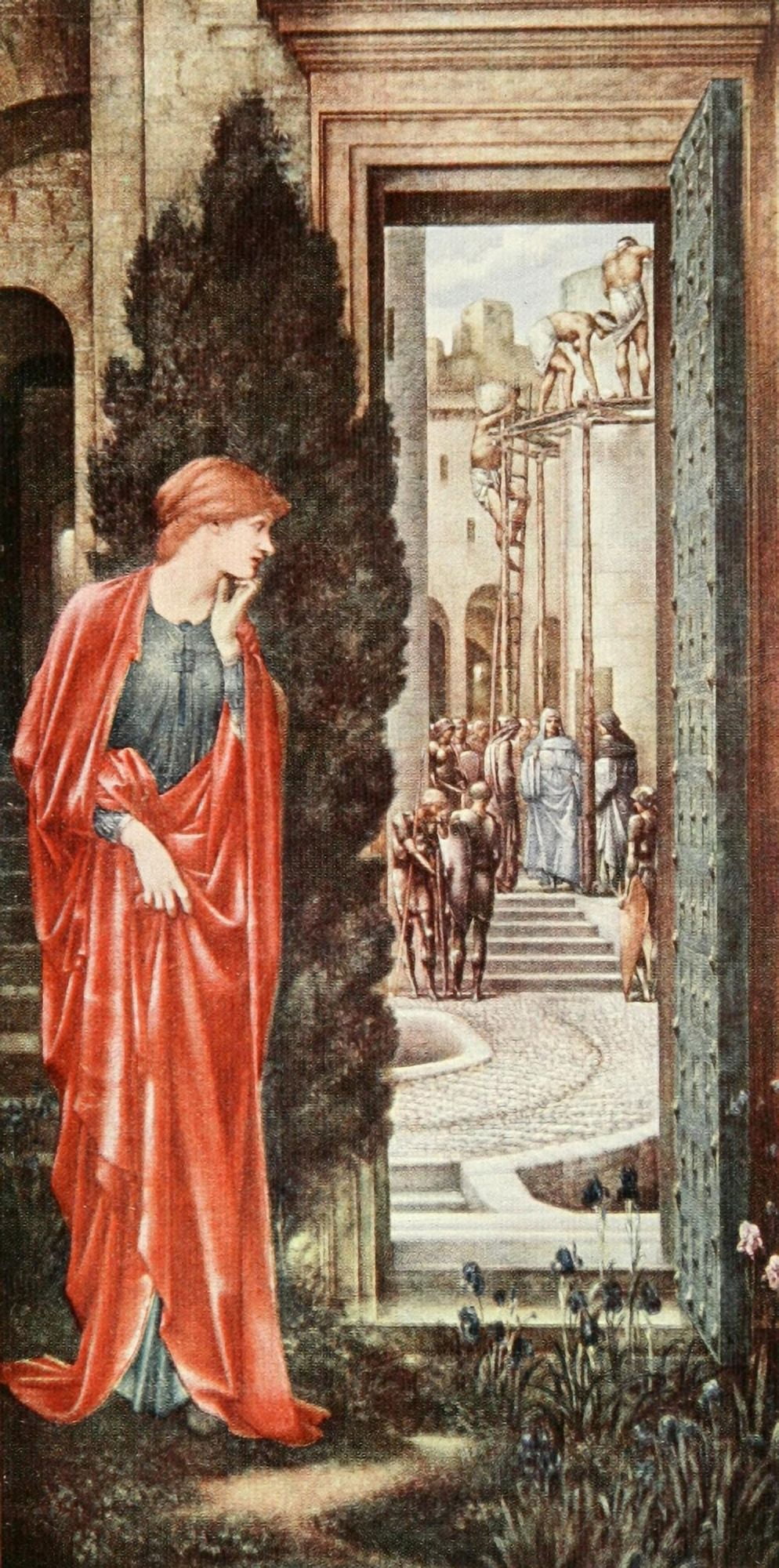 Danae Burne-Jones 1909 Canvas Art - Edward Burne-Jones (18 x 24)