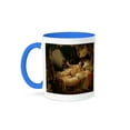 thumbnail image 1 of 3dRose, Danae by Rembrandt Harmenszoon van Rijn, 15oz Two-Tone Blue Mug, 1 of 3