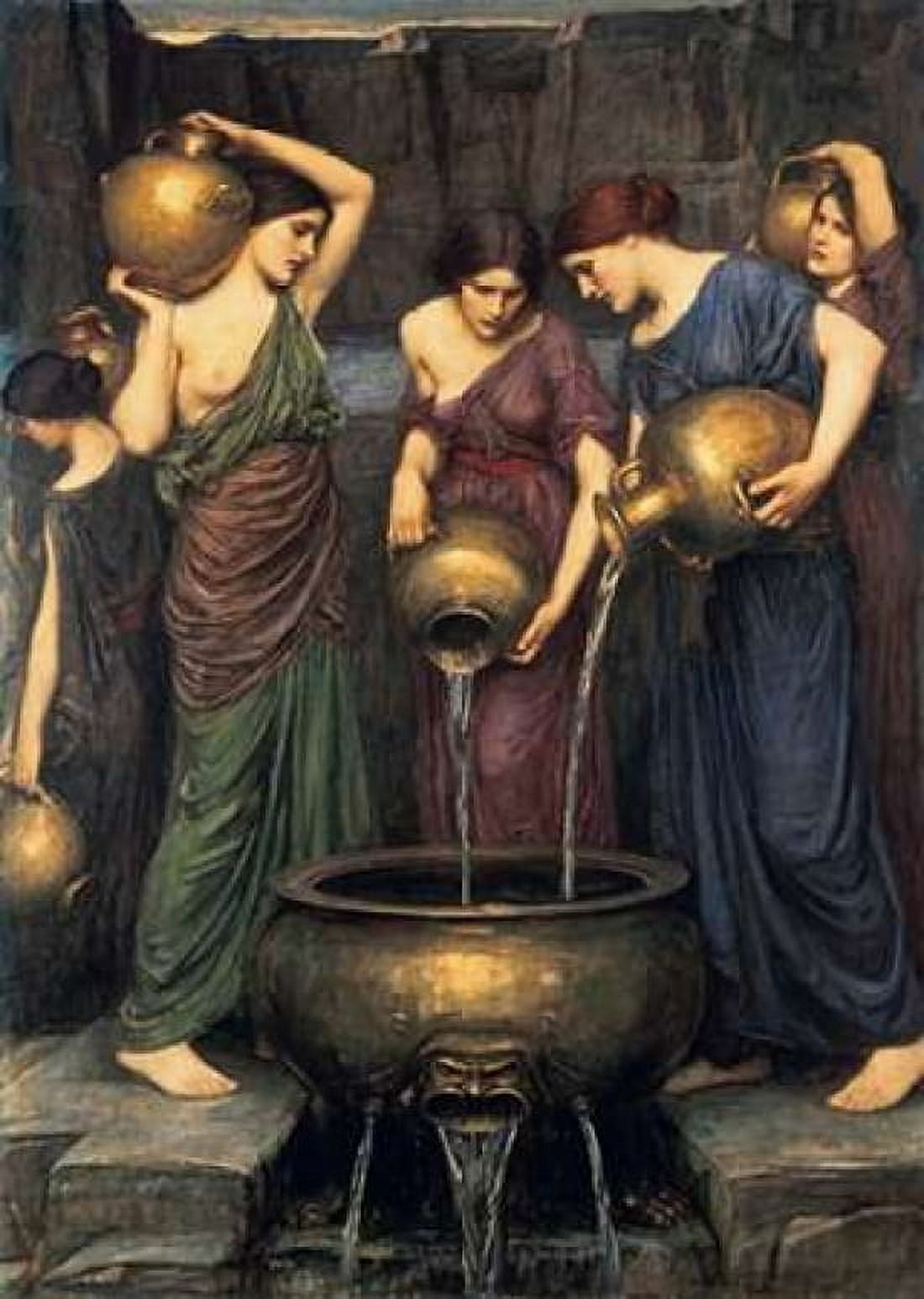 Danaides Canvas Art - John William Waterhouse (20 x 28)