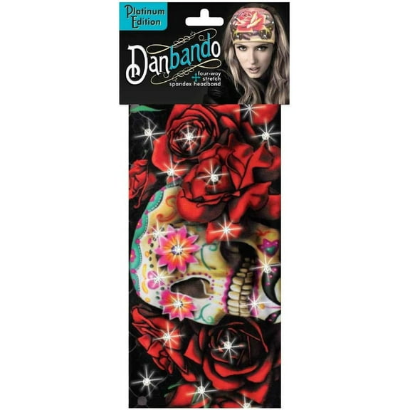 Danbando Headband Head Wrap 4 Way Spandex Stretch Sweatband, One Size