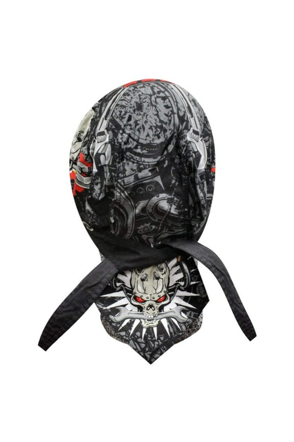 Danbanna Bolts  Flames Headwrap Doo Rag Skull Cap