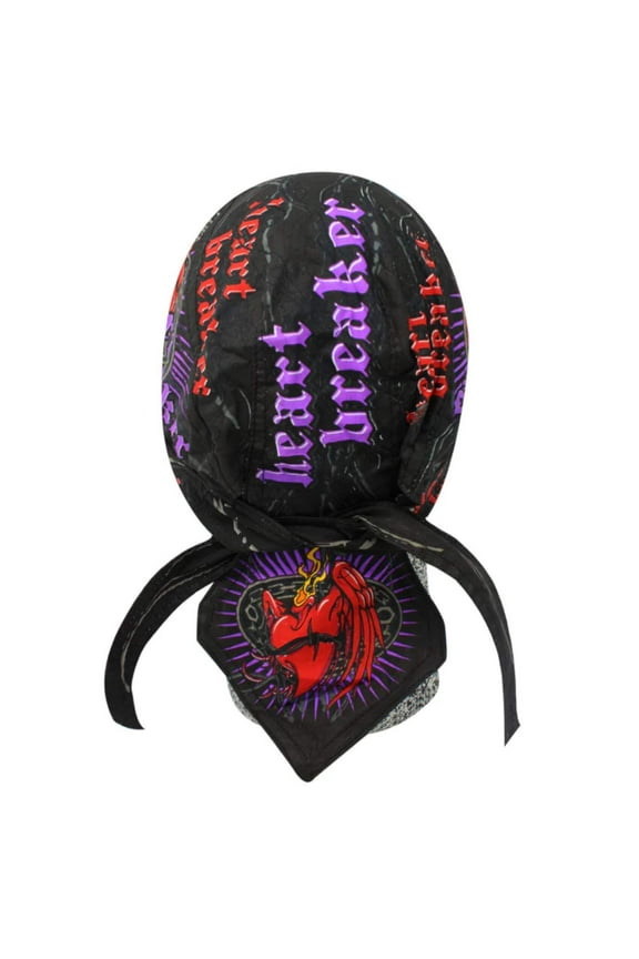 Danbanna Heart Breaker Headwrap Doo Rag Skull Cap