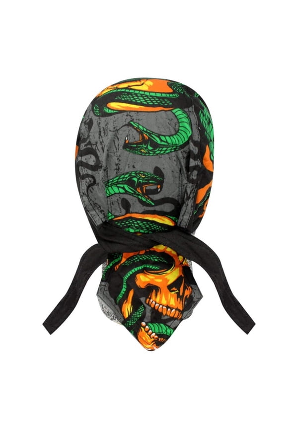 Danbanna Snakeskull Headwrap Doo Rag Skull Cap