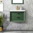 thumbnail image 1 of Danbury 24" Single Bathroom Vanity with Porcelain Top - Green, 1 of 10
