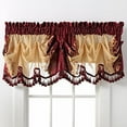 thumbnail image 1 of Danbury Embroidered Window Beaded Valance Treatments By GoodGram® - Burgundy, 1 of 1