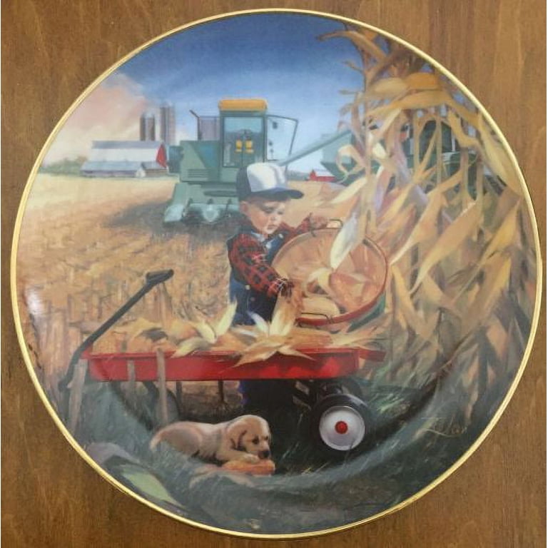 Danbury Mint Bumper Crop Plate Donald Zolan Collection Little