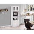 thumbnail image 1 of Danbury Tall Kitchen Pantry, Microwave Storage Cabinet, White, 23" W x 15" D x 70" H, 1 of 7