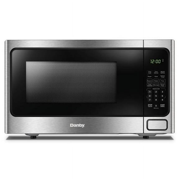 Danby 0.7 cu. ft. Stainless Steel Microwave, Black & Stainless Steel
