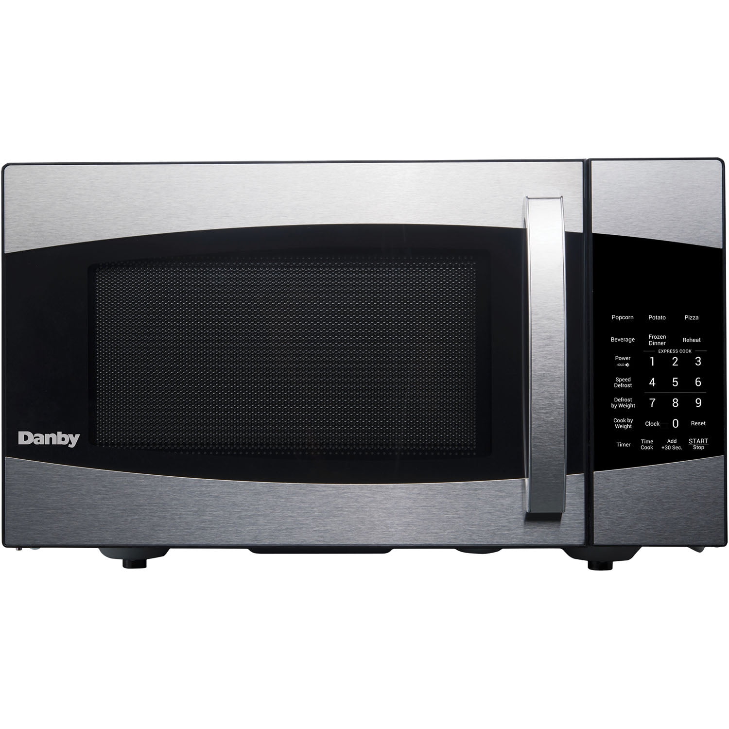 Danby 0.9-Cu. Ft. 900W Countertop Microwave Oven in Stainless/Black